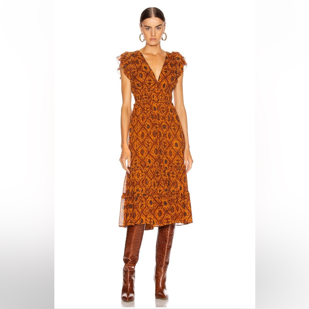 Ulla Johnson Anika Dress in Ochre